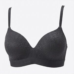 Pink by Victoria’s Secret black Wear Everywhere wireless lightly lined bra 36D